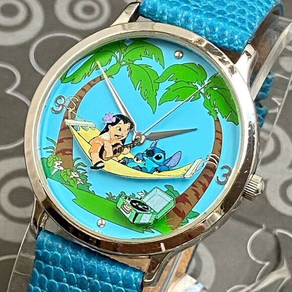 Vintage Disney Time Works LILO & Stitch Unisex 3-D Look Watch - Picture 2 of 15